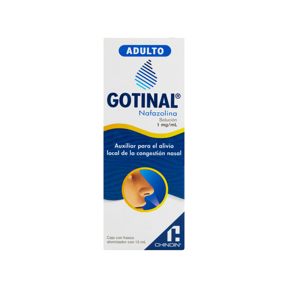 NAFAZOLINA 1 MG/1 ML SOLUCION NASAL 15 ML GOTINAL